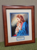Safe in the arms of Jesus - Jesus holding baby framed memorial sympathy picture