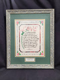 Love is patient and kind custom framed Wedding Gift