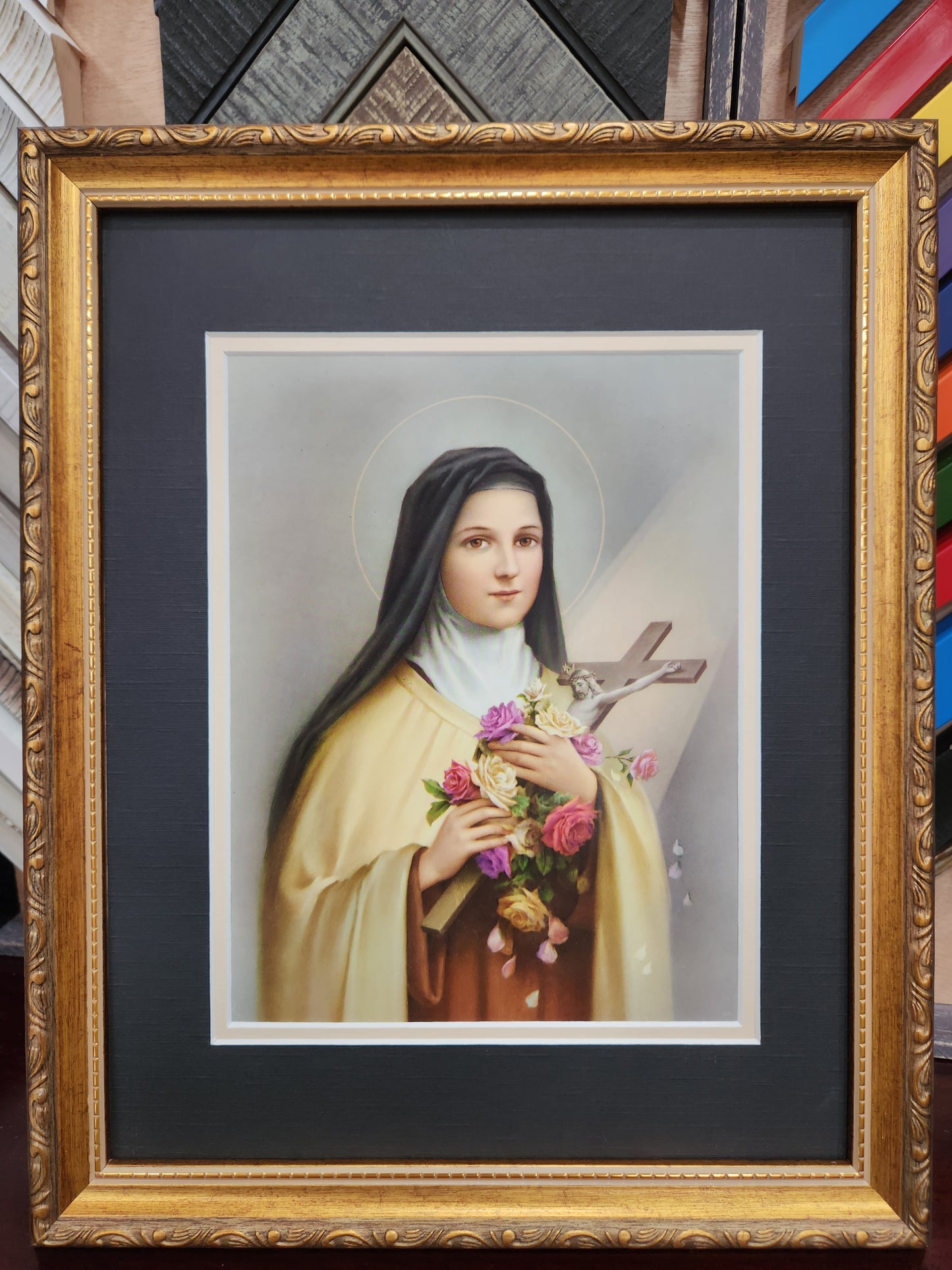 St. Therese of Lisieux custom framed print