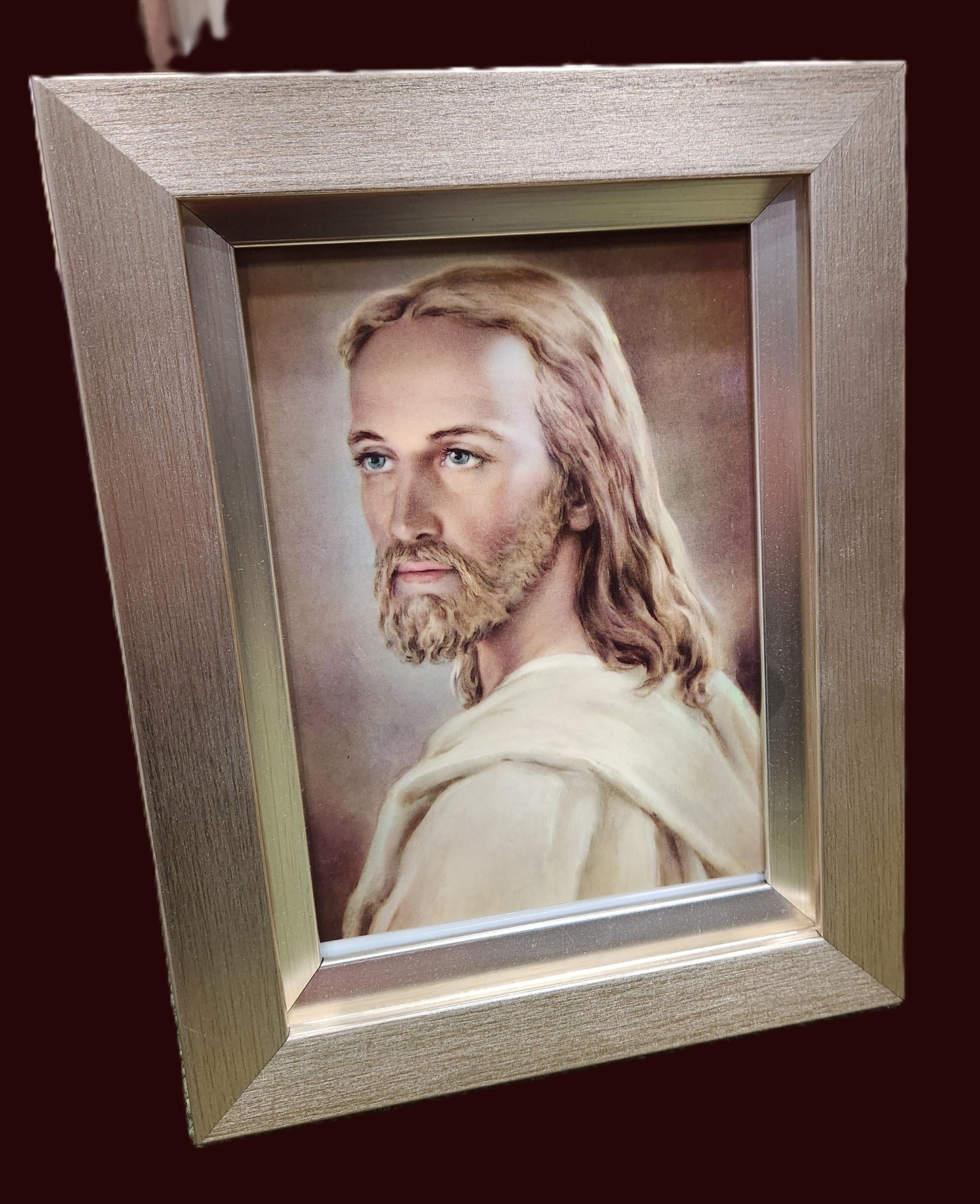 Warner Sallman Head of Jesus Christ desktop framed print