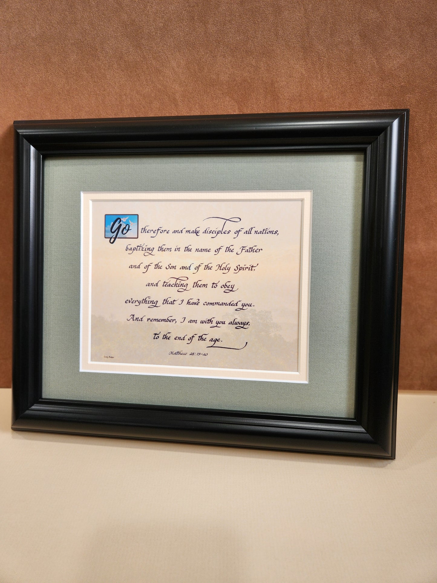 The Great Commission Matthew 28 Framed Scripture