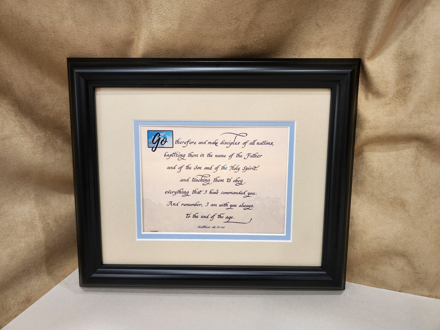 The Great Commission Matthew 28 Framed Scripture