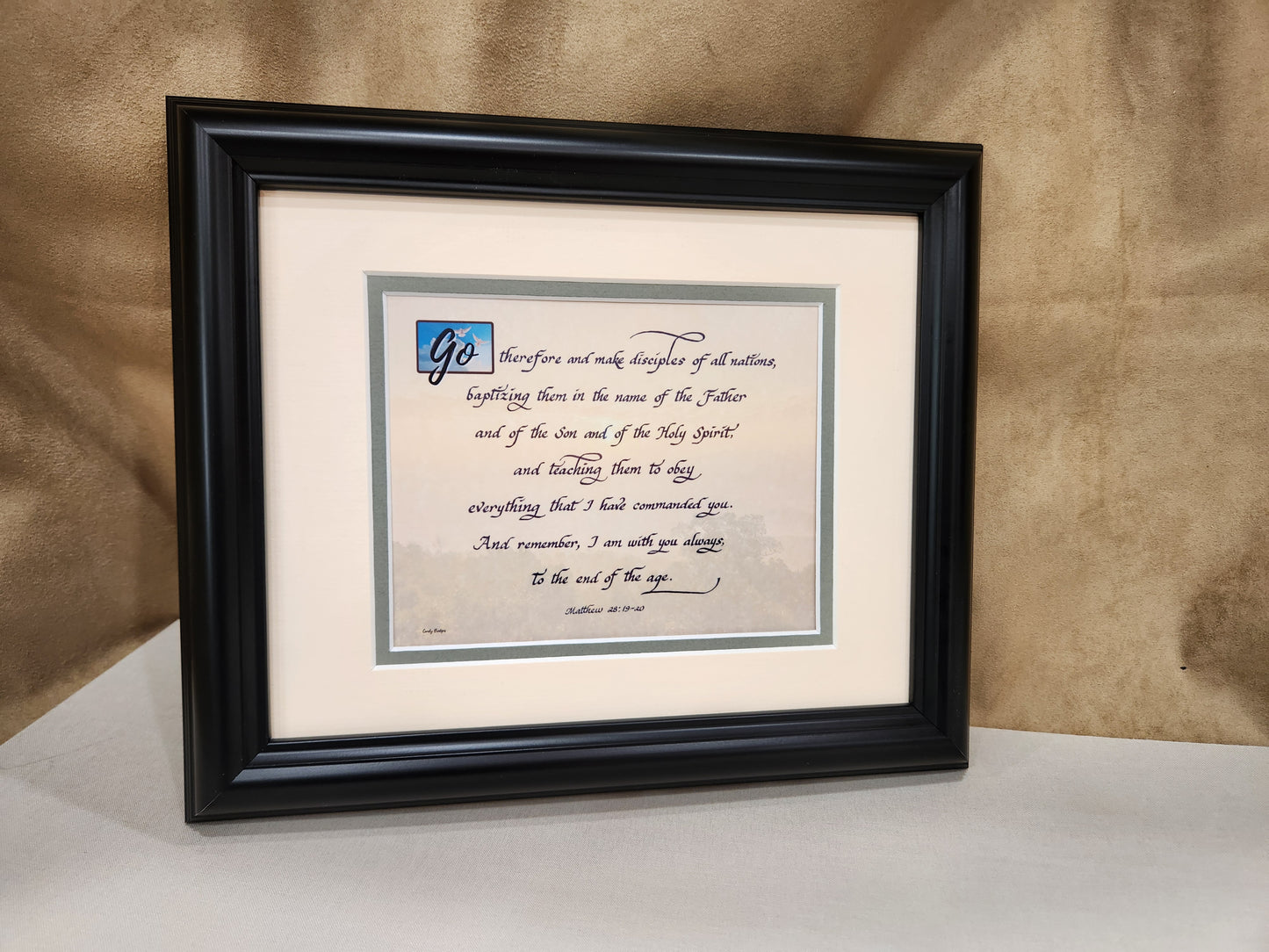 The Great Commission Matthew 28 Framed Scripture