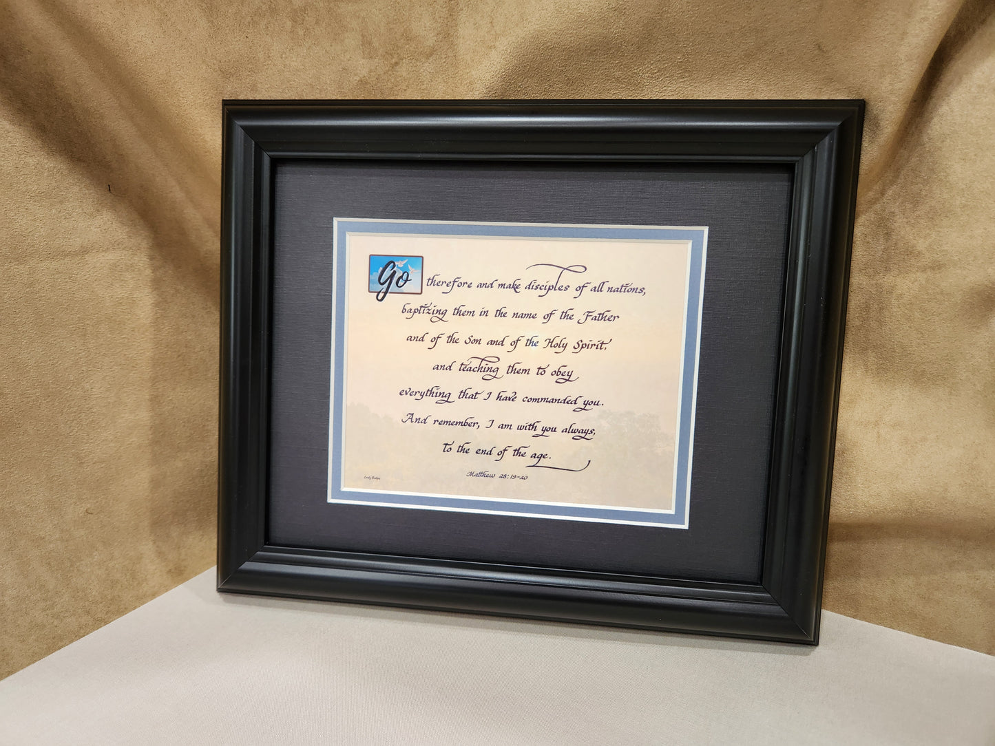 The Great Commission Matthew 28 Framed Scripture