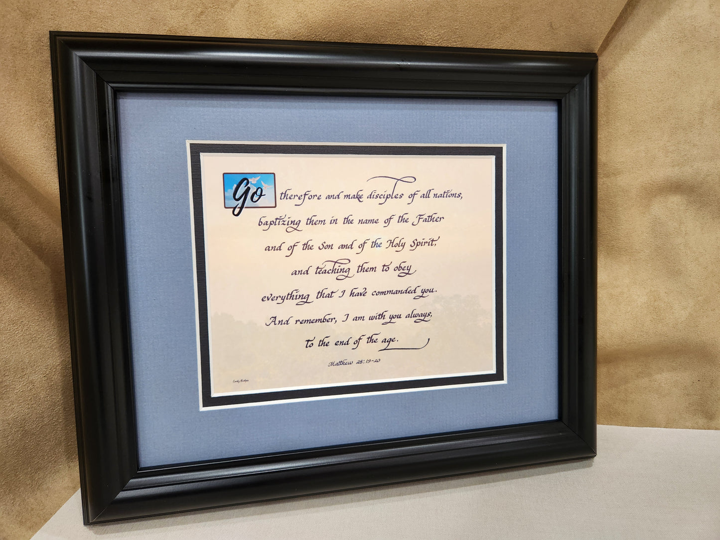 The Great Commission Matthew 28 Framed Scripture