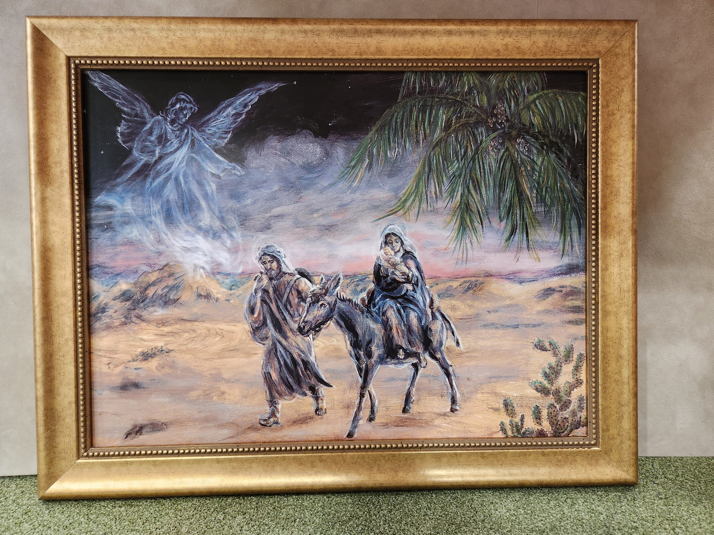 Flight to Egypt Holy Family framed picture