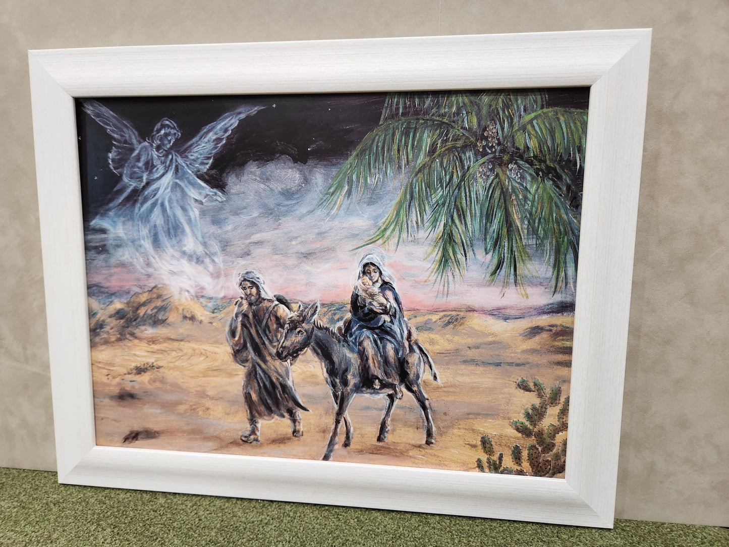 Flight to Egypt Holy Family framed picture