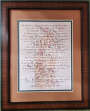 Scripture names for Jesus framed calligraphy print