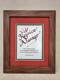 1 Thessalonians Rejoice Always custom framed Scripture verse