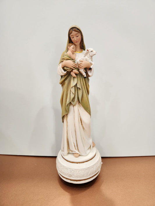 Innocence Mother and child Music box Figurine, 9'' High - Collector piece.