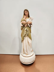 Innocence Mother and child Music box Figurine, 9'' High - Collector piece.