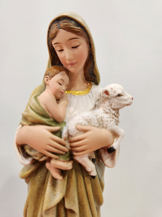 Innocence Mother and child Music box Figurine, 9'' High - Collector piece.