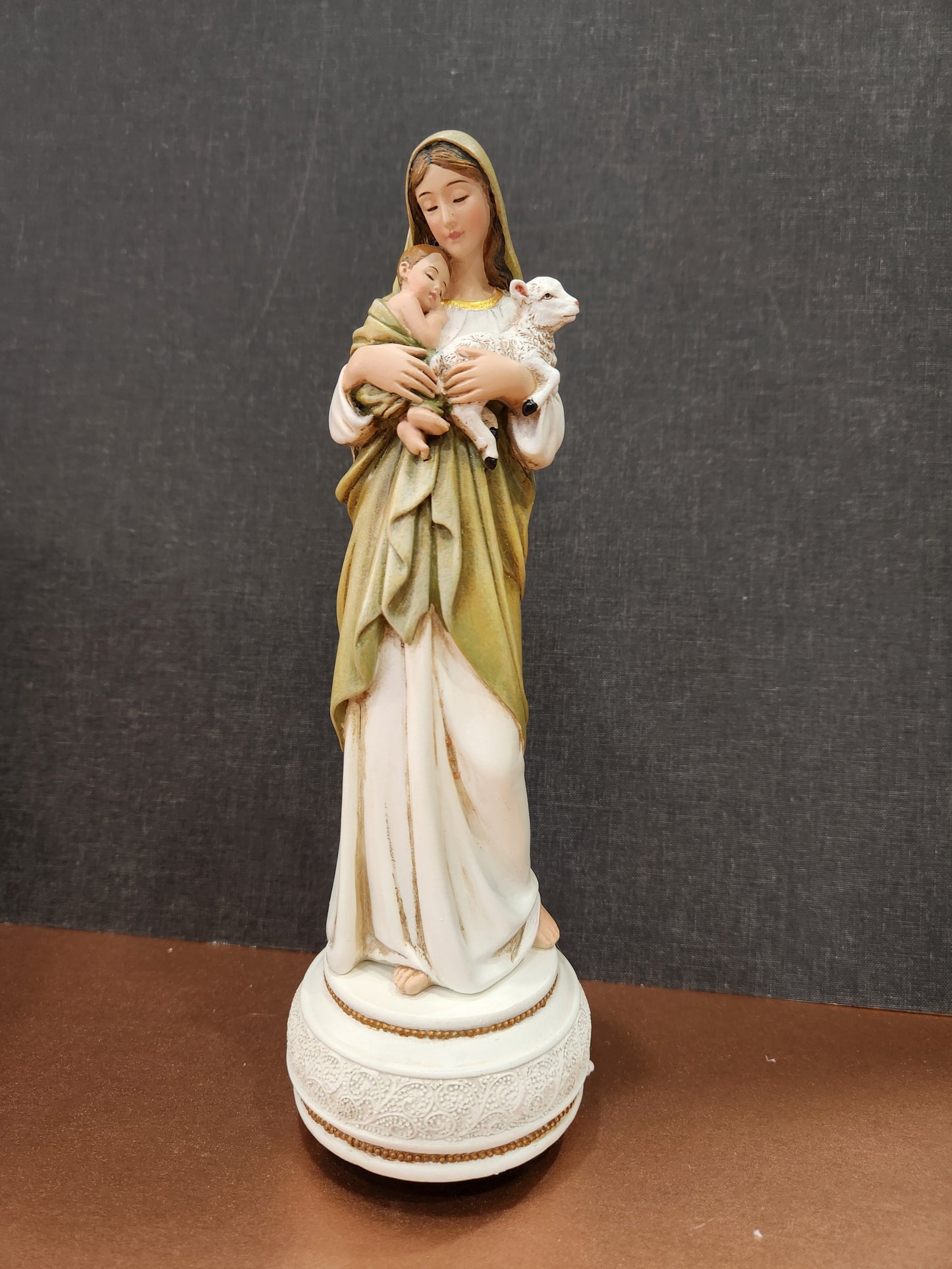 Innocence Mother and child Music box Figurine, 9'' High - Collector piece.