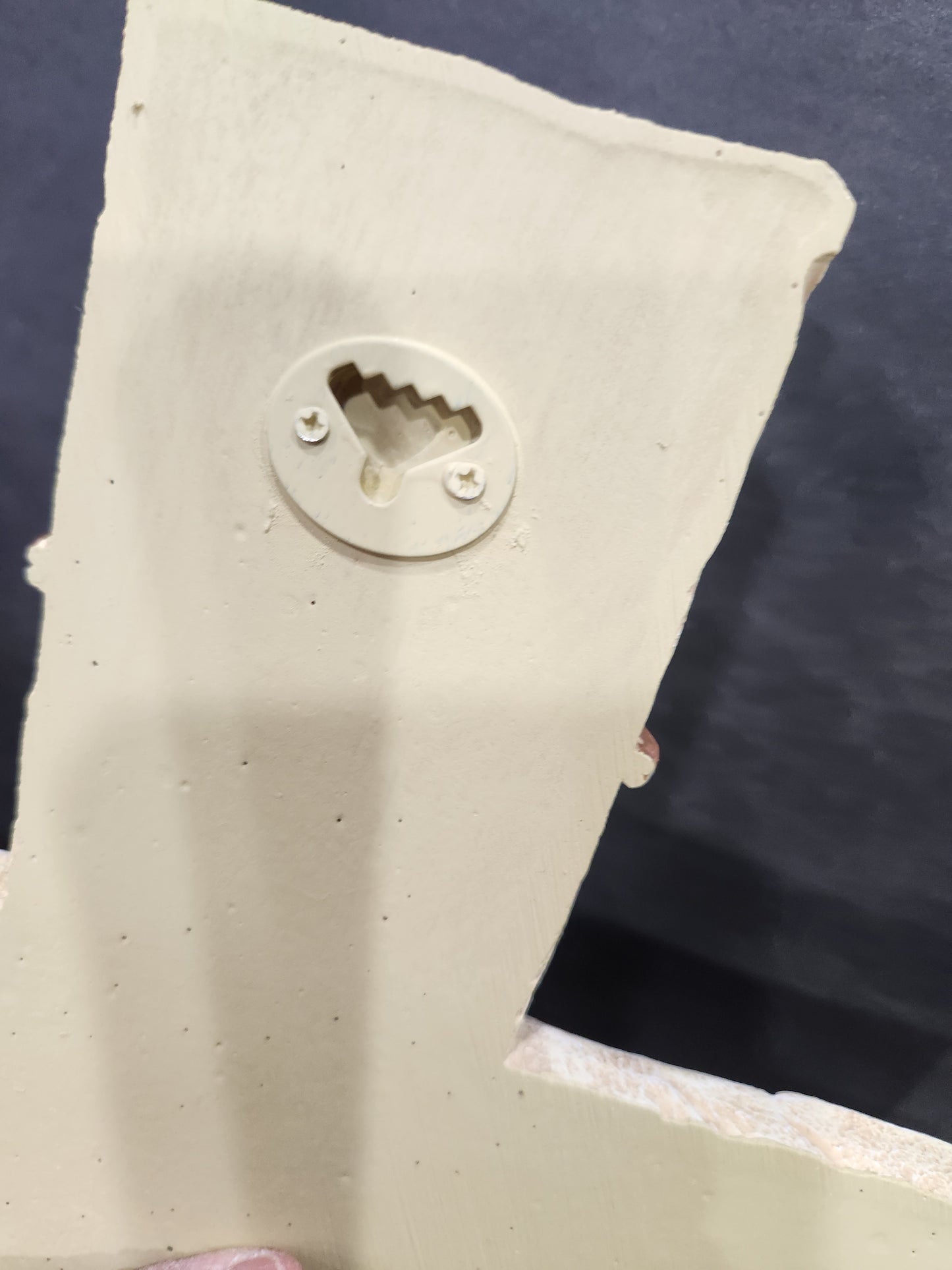 Cross with Pink Rose for wall