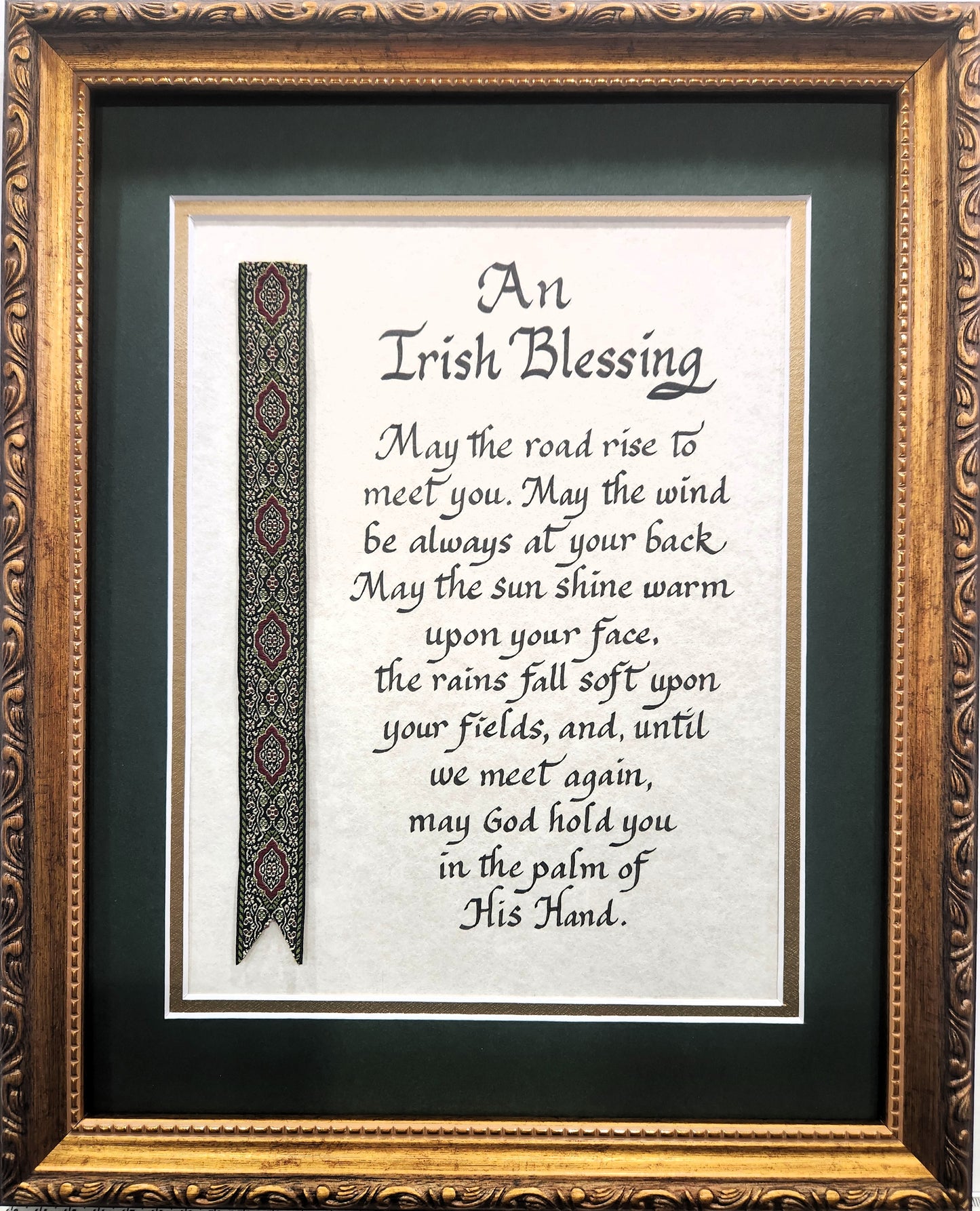 Irish Blessing with decorative ribbon personalized picture