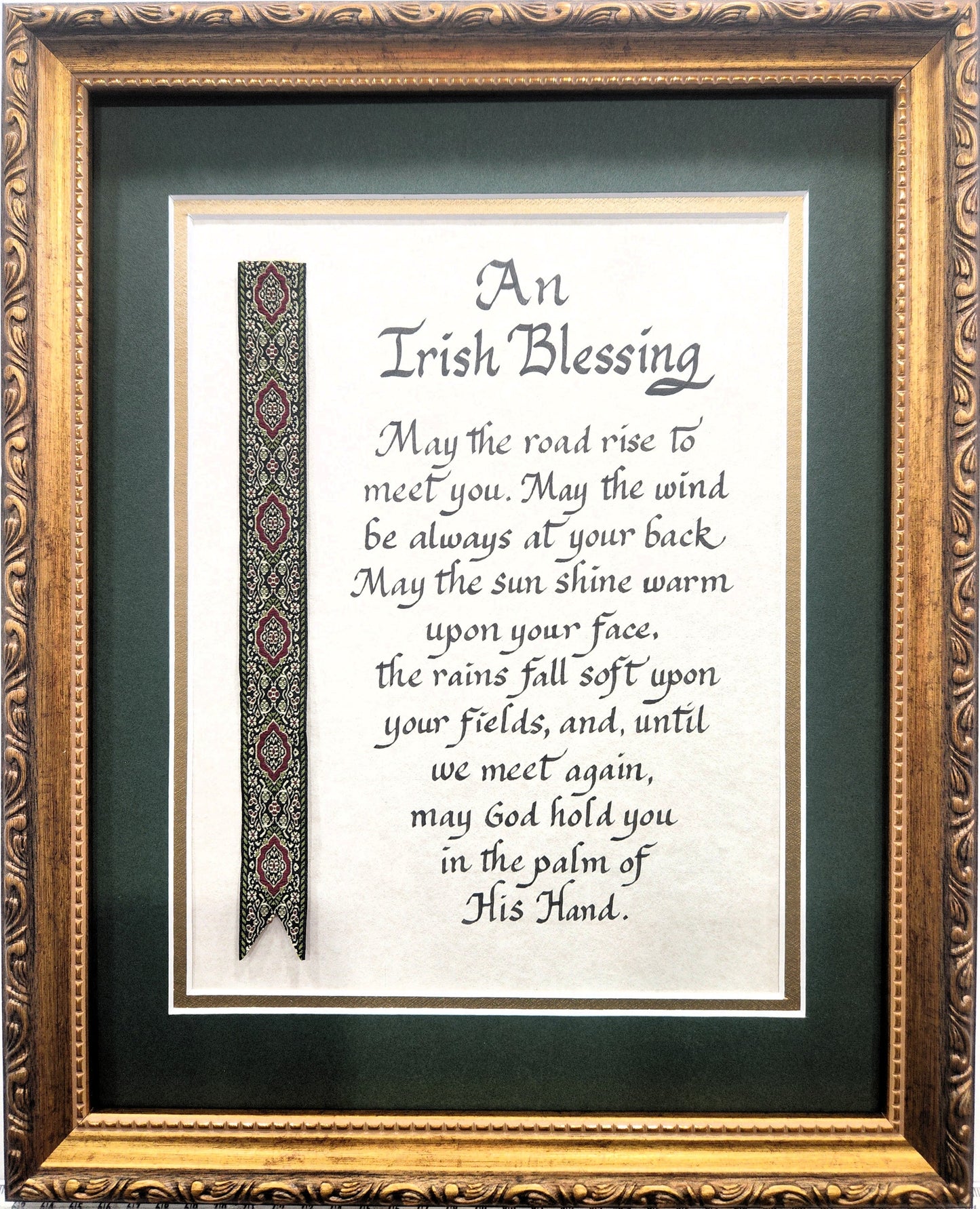 Irish Blessing with decorative ribbon personalized picture