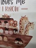Jesus Loves Me this I know wall puzzle piece art