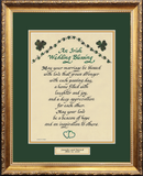 Framed Irish Wedding Marriage Blessing Personalized Framed Keepsake.