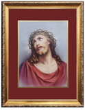 Jesus with crown of thorns framed picture