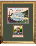 Memorial keepsake with Scripture and personalized photo for the loss of a loved one.