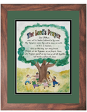 The Lord's Prayer for Children framed picture