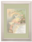 Baptism personalized framed certificate