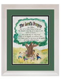 The Lord's Prayer for Children framed picture