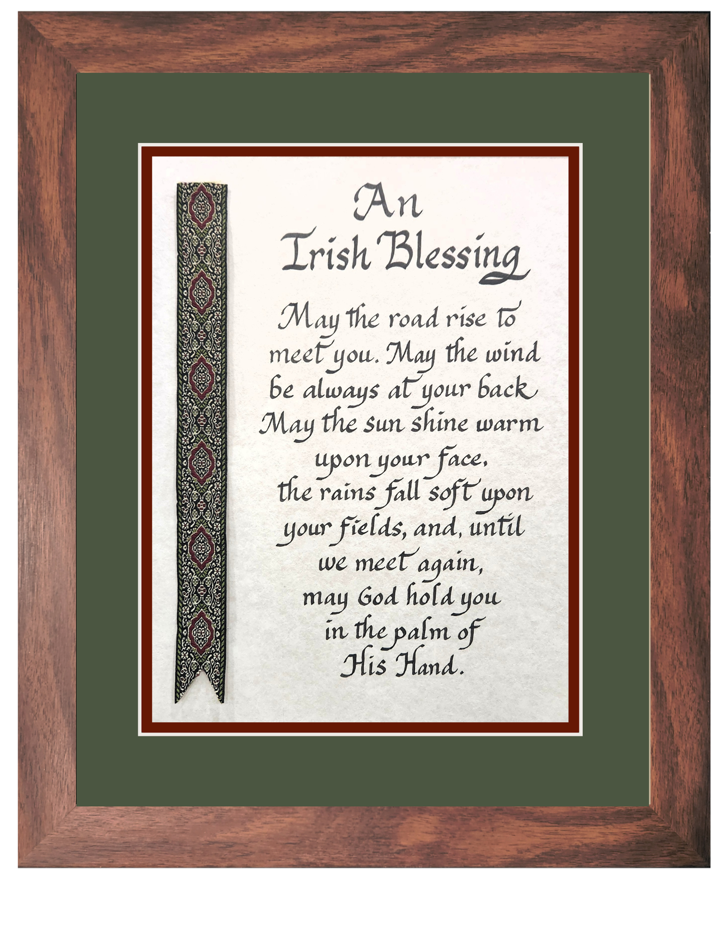 Irish Blessing with decorative ribbon personalized picture