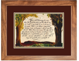 Begin a new Day Inspirational verse framed wall decor