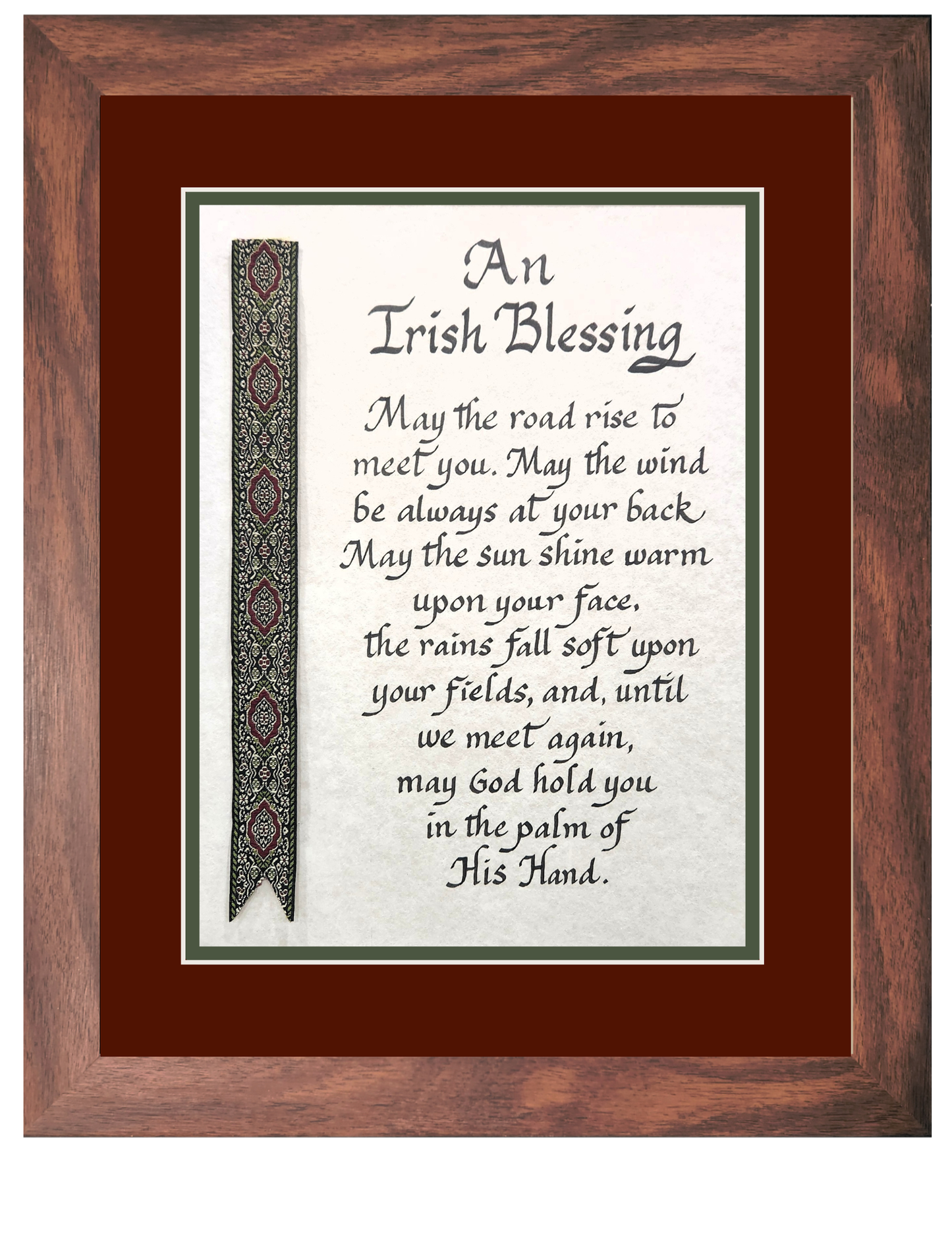 Irish Blessing with decorative ribbon personalized picture