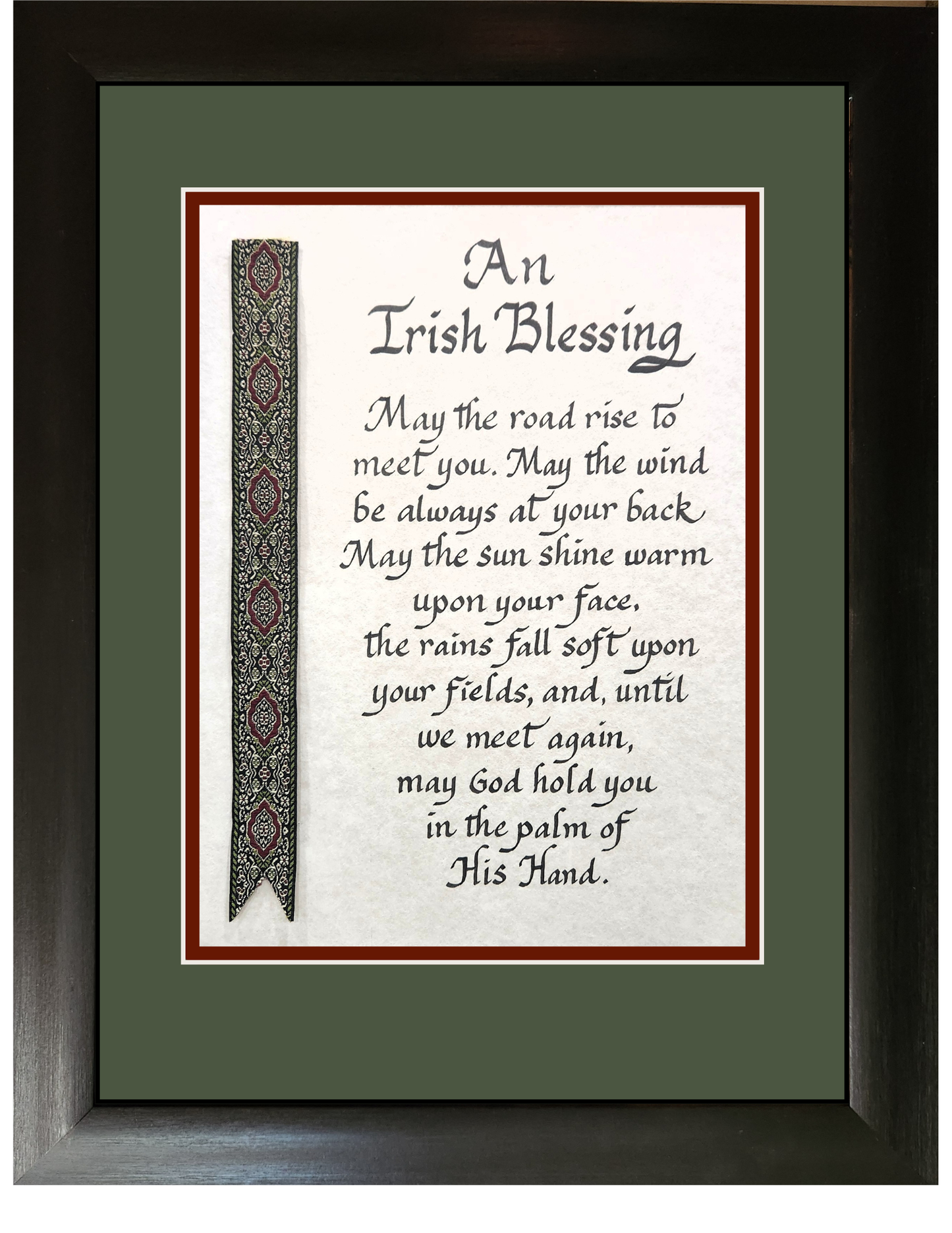 Irish Blessing with decorative ribbon personalized picture