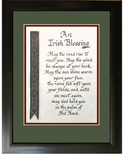 Irish Blessing with decorative ribbon personalized picture