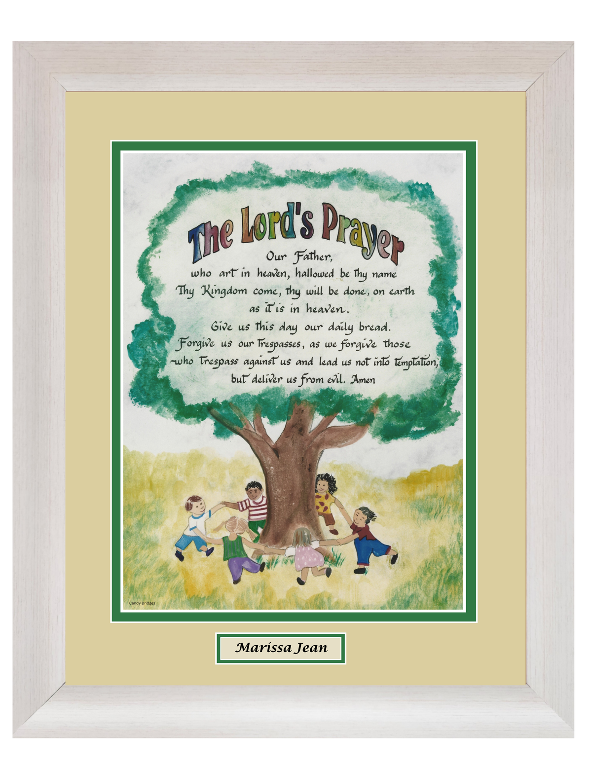 The Lord's Prayer for Children framed picture
