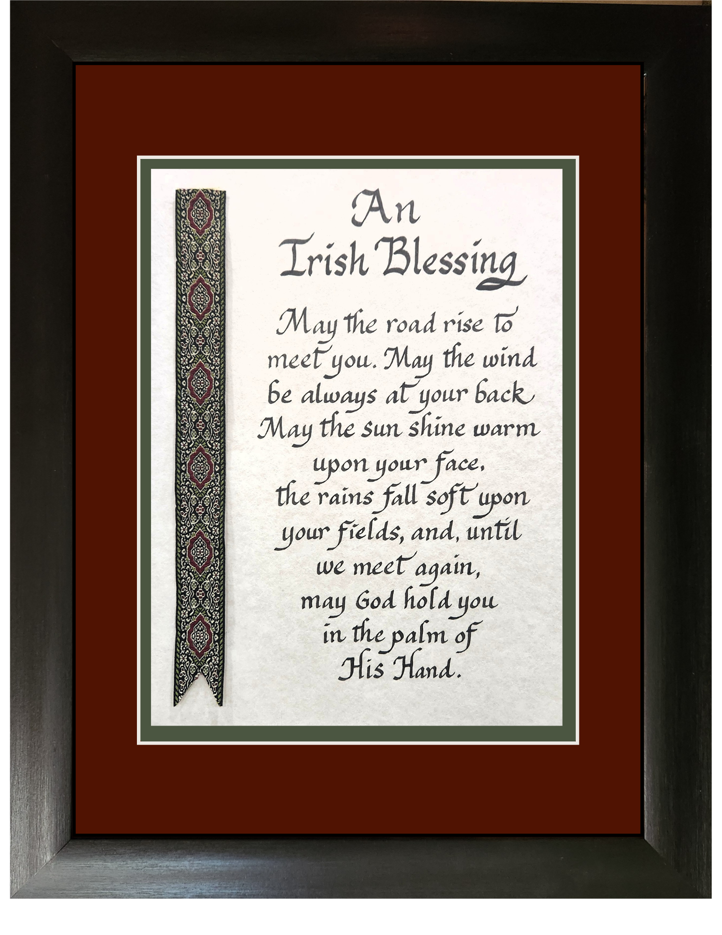 Irish Blessing with decorative ribbon personalized picture