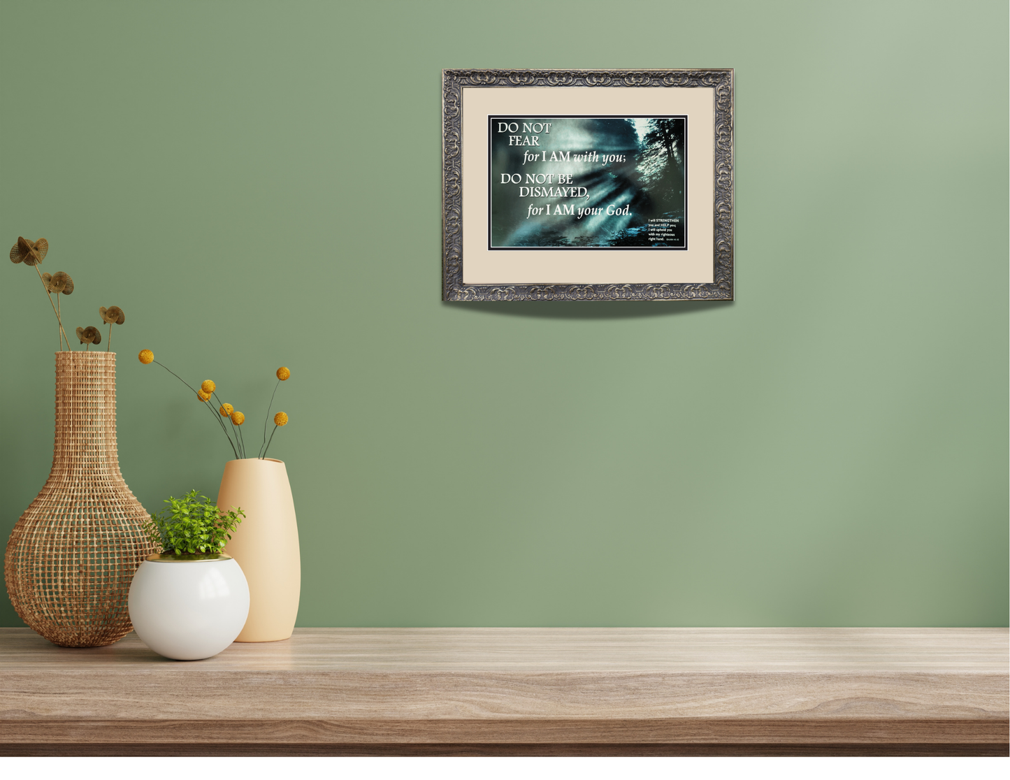 Do Not Fear framed Scripture verse
