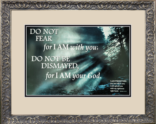 Do Not Fear framed Scripture verse