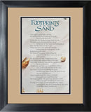 Footprints in the sand custom framed verse