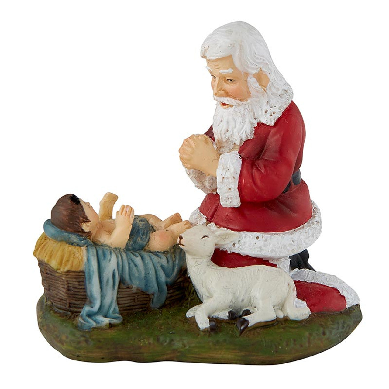 Adoring Santa Christmas Figurine Christmas Decor