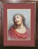 Jesus with crown of thorns framed picture