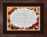 A prayer for husband and wife framed picture