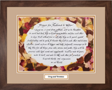 A prayer for husband and wife framed picture