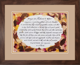 A prayer for husband and wife framed picture