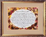 A prayer for husband and wife framed picture