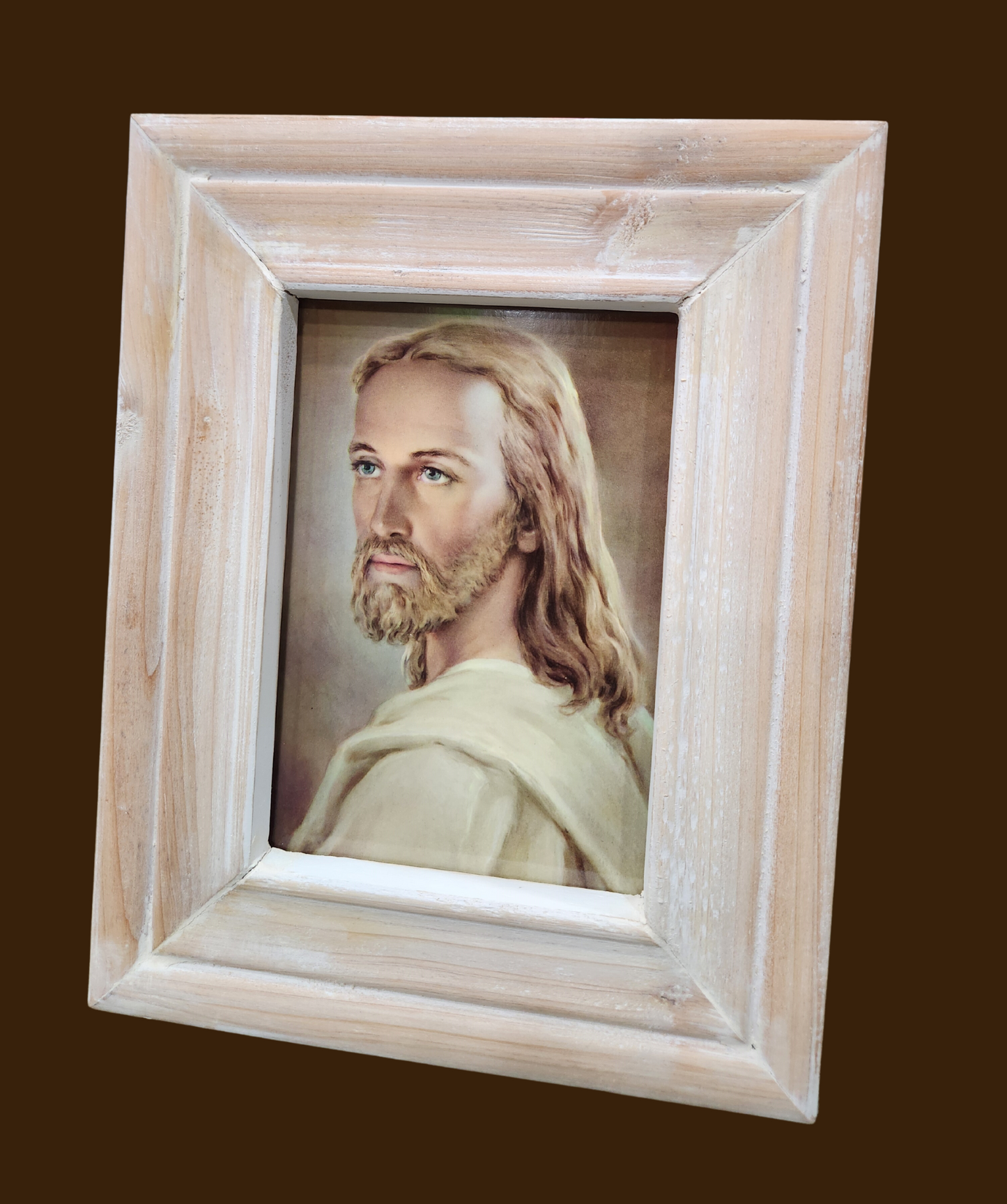 Warner Sallman Head of Jesus Christ desktop framed print