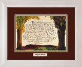 Begin a new Day Inspirational verse framed wall decor