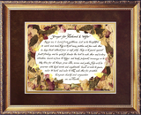 A prayer for husband and wife framed picture