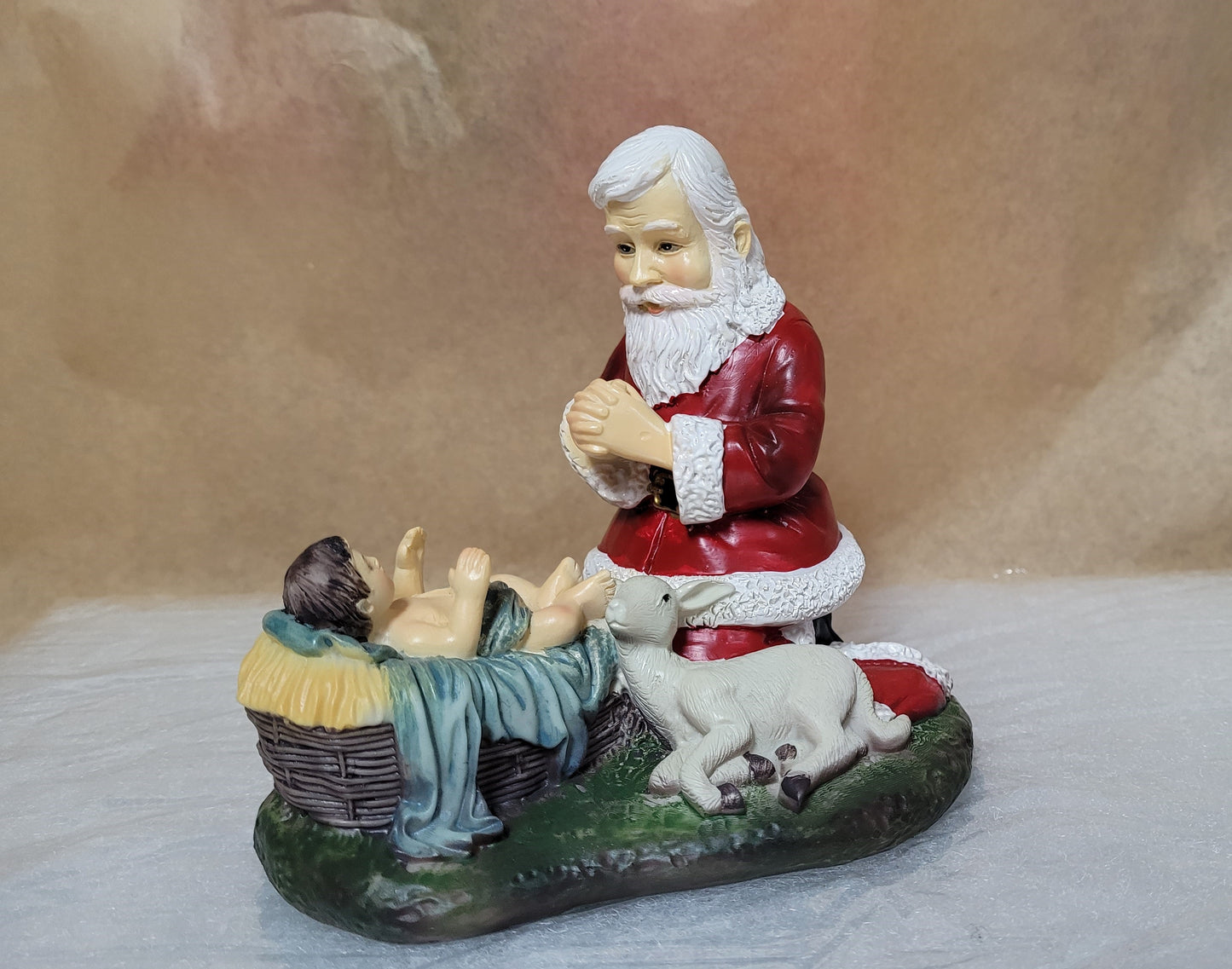 Adoring Santa Christmas Figurine Christmas Decor