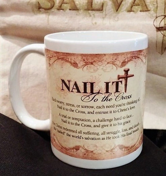 Nail it coffee and tea ceramic mug