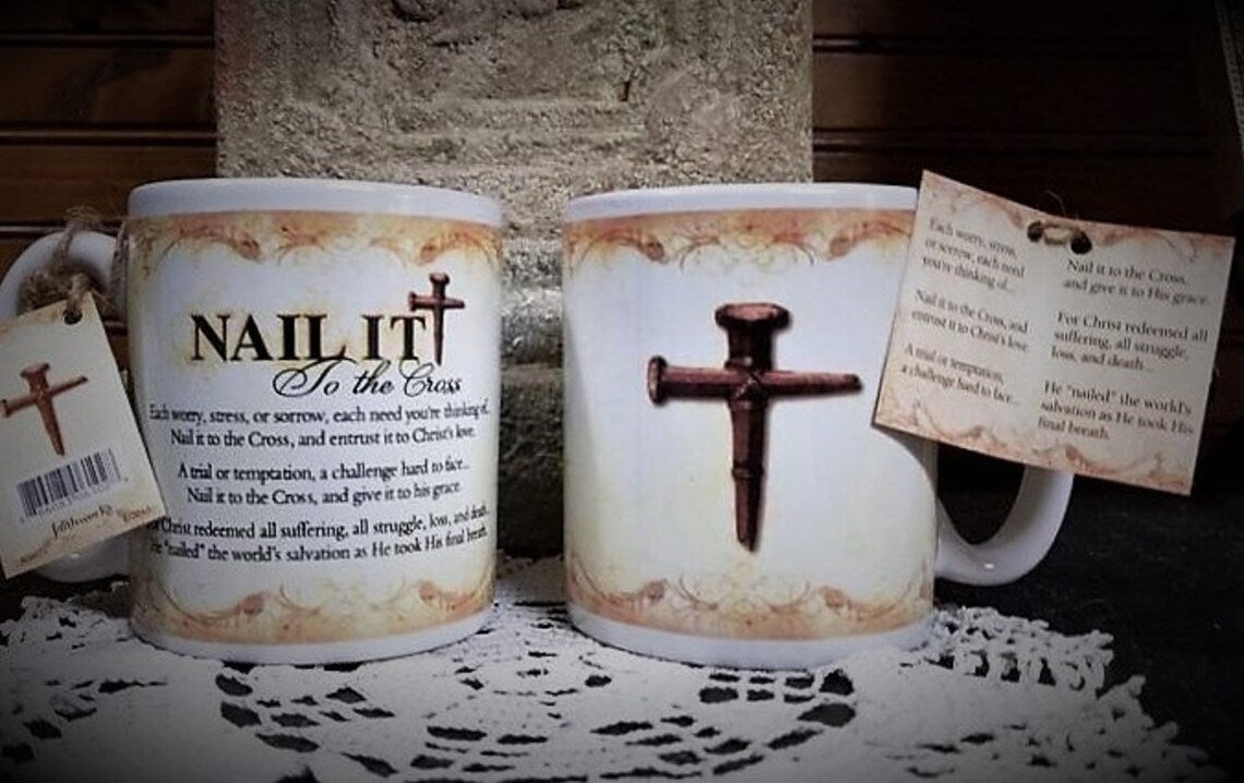 Nail it coffee and tea ceramic mug