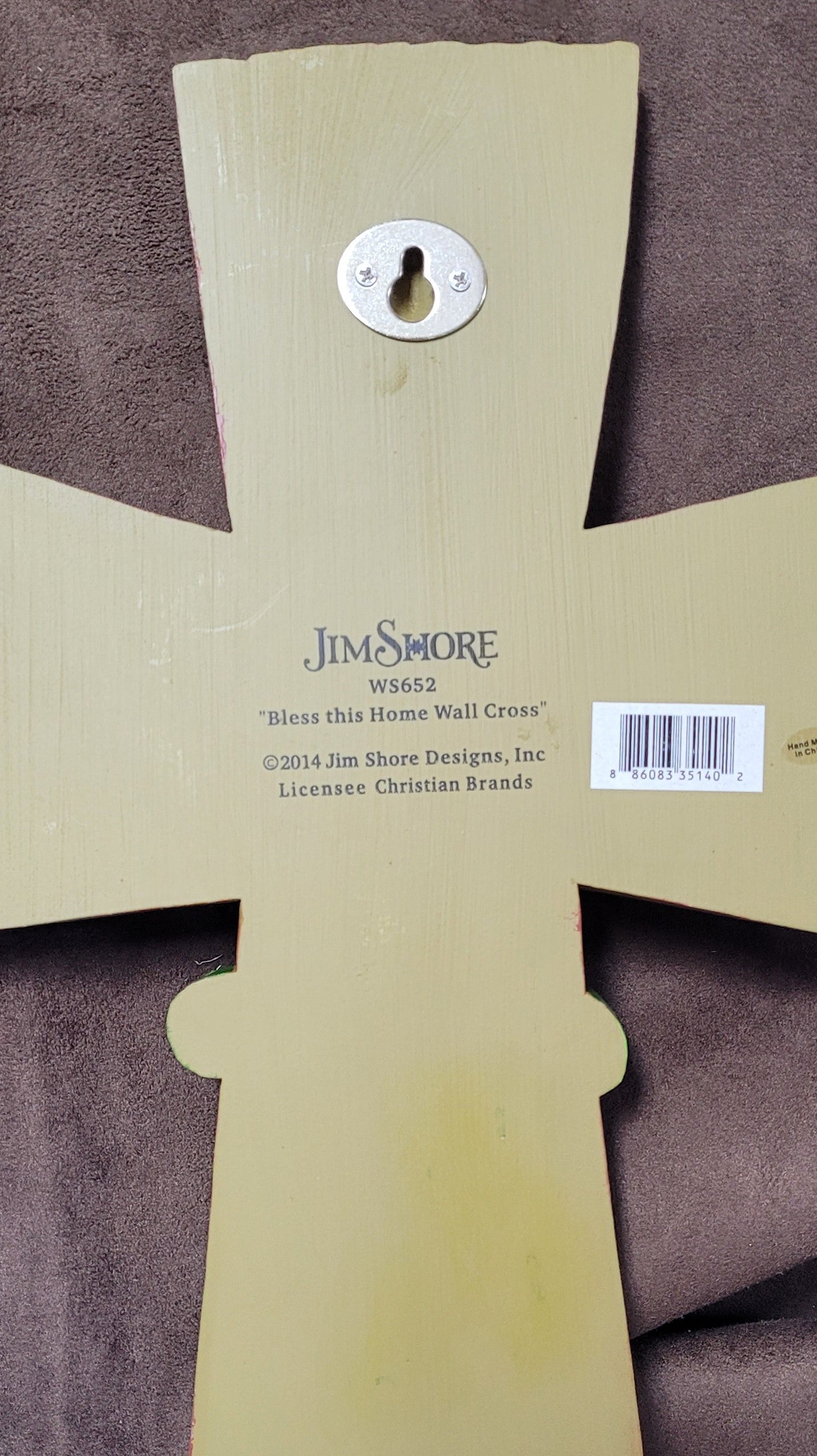 Jim Shore Bless this house Heart Cross